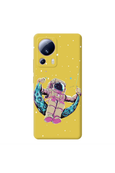 Other Xiaomi Mi 13 Lite Astronaut swinging on the moon Yellow Colored Silicon...