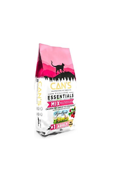 can's Can’s Cat Essentials Mix Multicolor Tavuklu Balıklı Kuzulu Kedi Maması ...