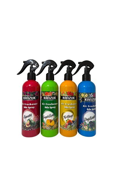 Kanzuk Oda Kokusu Spreyi 4’lü Set 350 ml x 4 Air Freshener Uzun Süre Kalıcı K...