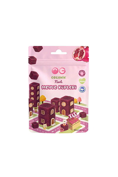 OG natural 5'li Organik Narlı Meyve Küpleri (5 x 30 Gr)