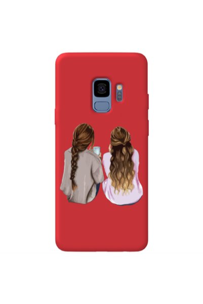 Other Samsung S9 Plus Friends Red Colored Silicone TPU Θήκη