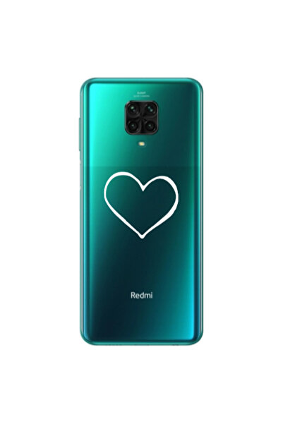 Other Xiaomi Redmi Note 9S White heart Transparent Silicone TPU Θήκη