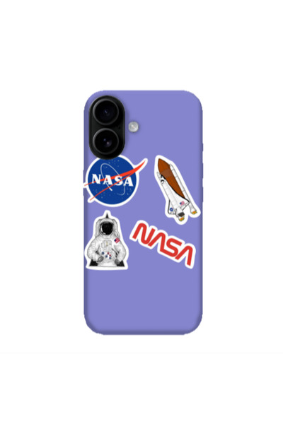 Other Apple Iphone 16 plus Nasa Purple Colored Silicone TPU Θήκη
