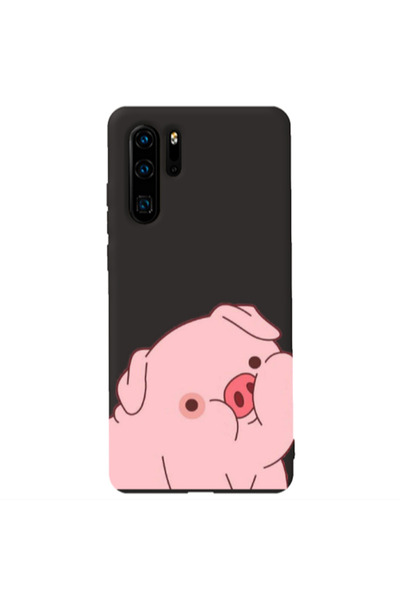 Other Huawei P30 Pro Piggy 1 Black Colored Silicone TPU Θήκη