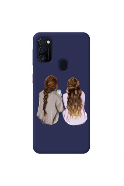 Other Samsung M21 Friends Dark blue Colored Silicone TPU Θήκη