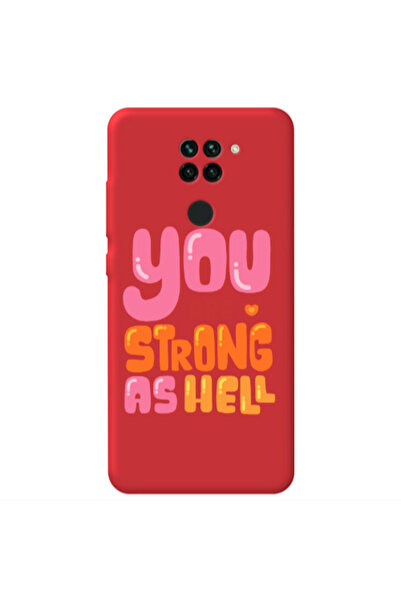 Other Xiaomi Redmi Note 9 You are Love Strong Red Colored Silicone TPU Θήκη