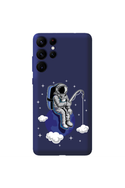 Other Samsung S22 Ultra Fishing space Dark blue Colored Silicone TPU Θήκη