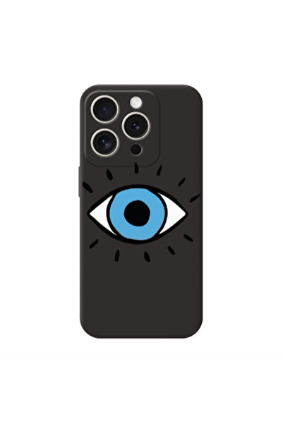 Other Apple Iphone 16 Pro Shining Eye Black Colored Silicone TPU Θήκη