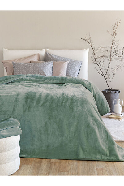PALAMAIKI Κουβέρτα Βελουτέ 160x220 Dream Velour/3 Olive
