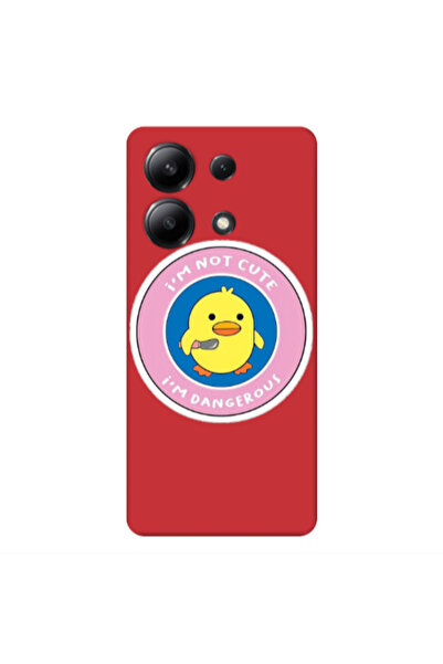 Other Xiaomi Redmi Note 13 4G I m dangerus Red Colored Silicone TPU Θήκη
