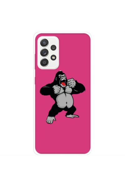 Other Samsung A33 Angry Gorilla2 Fuchsia Colored Silicone TPU Θήκη