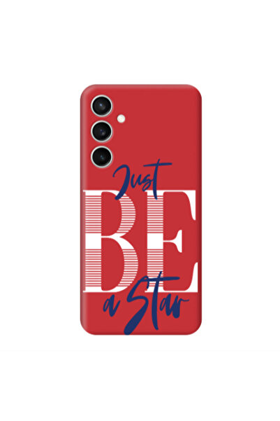 Other Samsung S24 Plus Just Be a Star Red Colored Silicone TPU Θήκη