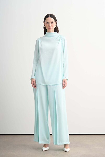 Moodbasic KRİSTAL BONCUKLU BOL PANTOLONLU TAKIM