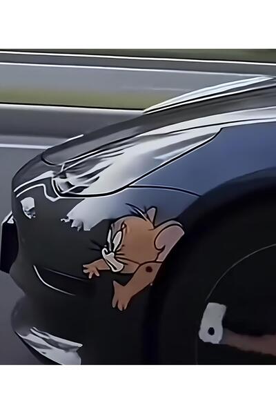 eslem bijuteri Tom and Jerry Car Sticker 45cm Large Size Auto Door Vinyl Deca...
