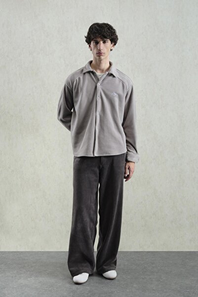 Hiccup GIESTO Cămașă overshirt bărbătească uni, tricotată