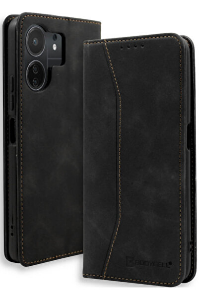 Bodycell Θήκη - Πορτοφόλι Xiaomi Redmi 13C / Poco C65 - Black
