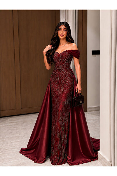 Generic Stunning Elegance for a Ruffled Evening Gown and a Fluffy Double-Cloc...
