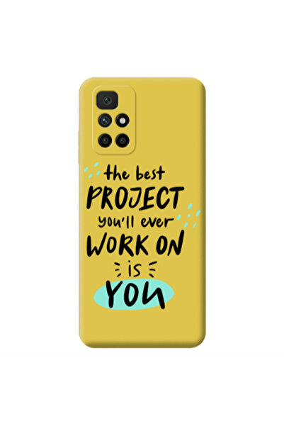 Other Xiaomi Redmi 10 2022 The Best Project Yellow Colored Silicone TPU Θήκη