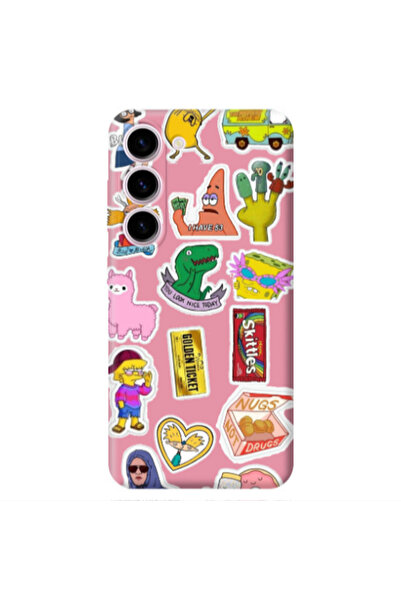 Other Samsung S23 Plus best cartoons Pink Colored Silicone TPU Θήκη