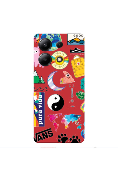 Other Xiaomi Redmi Note 13 4G Vans Red Colored Silicone TPU Θήκη