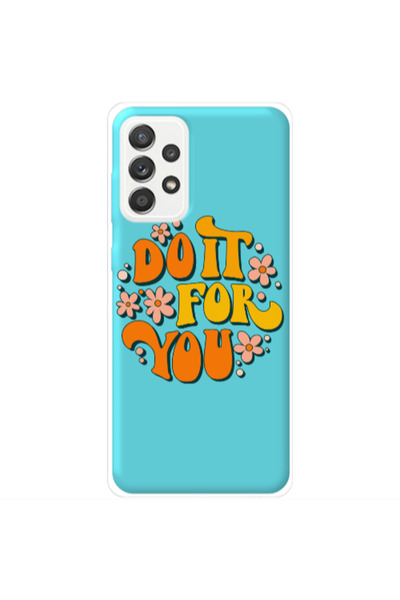 Other Samsung A72 Do it For You Turquoise Colored Silicone TPU Θήκη