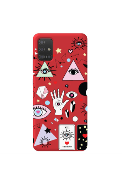 Other Samsung M31S Pyramid eyes Red Colored Silicone TPU Θήκη