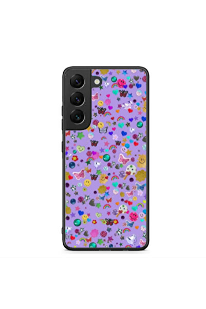 Other Samsung S22 Plus Stars and Rainbow Black Glossy Θήκη