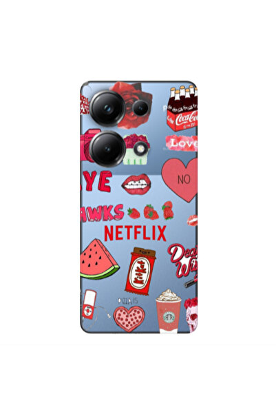 Other Xiaomi Poco M6 Pro 4G pizza is my valentine Transparent Silicone TPU Θήκη