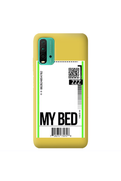 Other Xiaomi Poco M3 My Bed ZZZ Yellow Colored Silicone TPU Θήκη