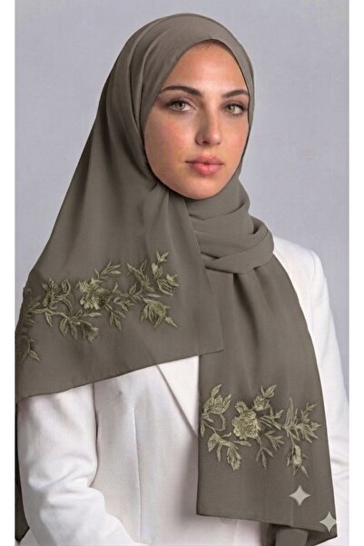 Veil Designer Boal Alamani Shawl, Special Colors, Embroidery on Both Sides, 1...