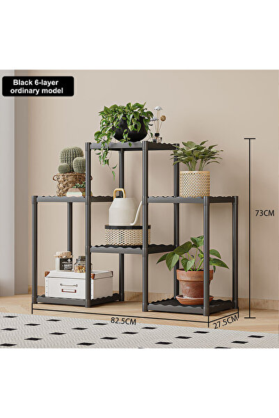 RollsTimi Balcony floor-to-ceiling multi-layer flower pot rack