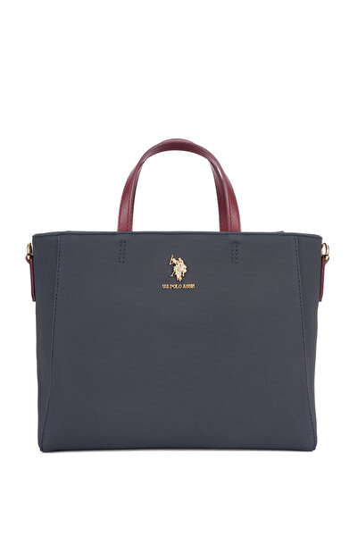 U.S. Polo Assn. Navy Blue-Claret Red Women's Shoulder Bag Us26656