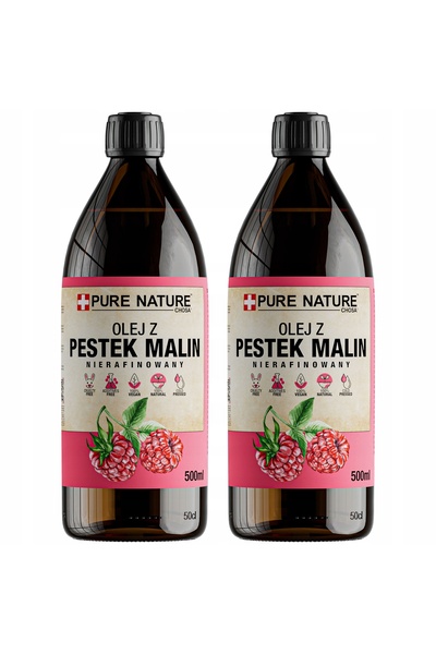 CHOSA Ulei Din Seminte De Zmeura, 2x 500ml, Pentru Fata, Pentru Corp, Nerafin...