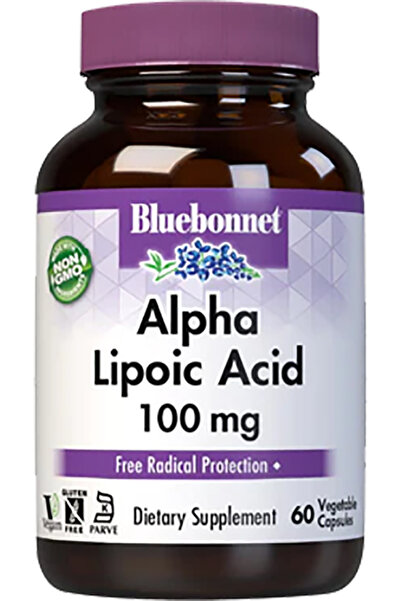 Bluebonnet Alpha Lipoic Acid 100 mg Capsules