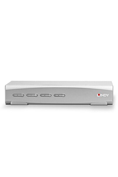 LİNDY Comutator KVM 4 porturi HDMI 4K60, USB 2.0 și Audio