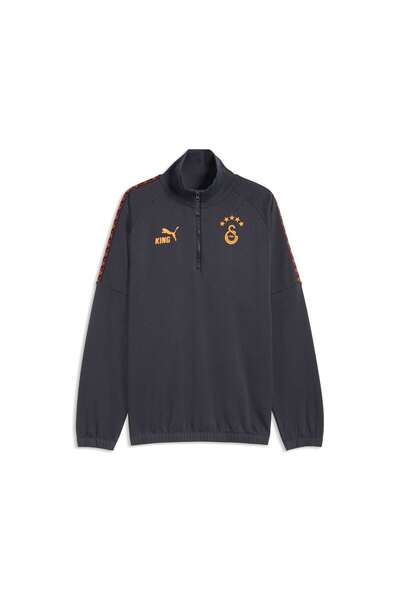 Puma GALATASARAY KING Erkek Fermuarlı Geniş Kesim SWEATSHIRT