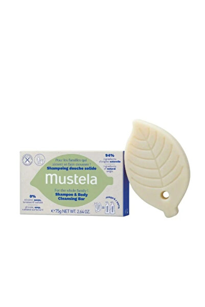 Mustela Σαμπουάν & Μπάρα Καθαρισμού Σώματος 75γρ.