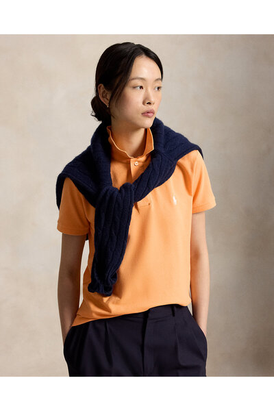 Ralph Lauren Blue Iconic Classic Cut Mesh Polo T-Shirt 530385.