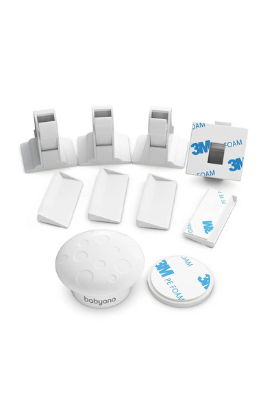 Babyono Set 4 încuietori magnetice pentru mobilă 1577, siguranță copii, pentr...
