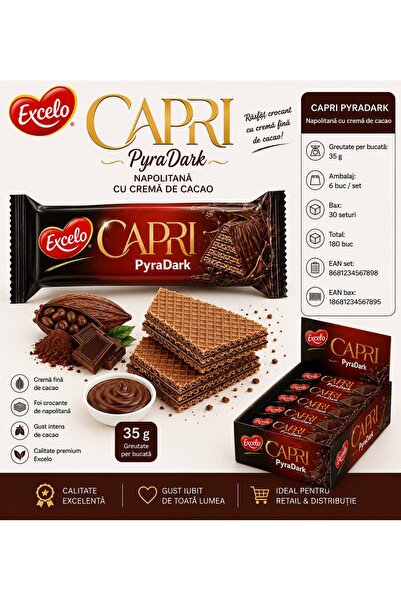 OEM Napolitană Capri Pyradark 35g (6x30=180 buc)