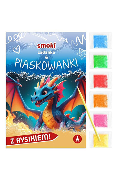 OEM 3 cartonase de colorat, 6 pungi cu nisip colorat, Skrzat, multicolor