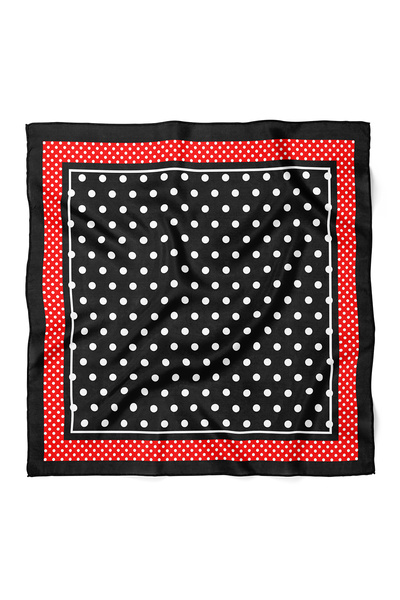 nehir eşarp Polka Dot Timeless Dots Pattern Scarf Bandana 70X70 cm