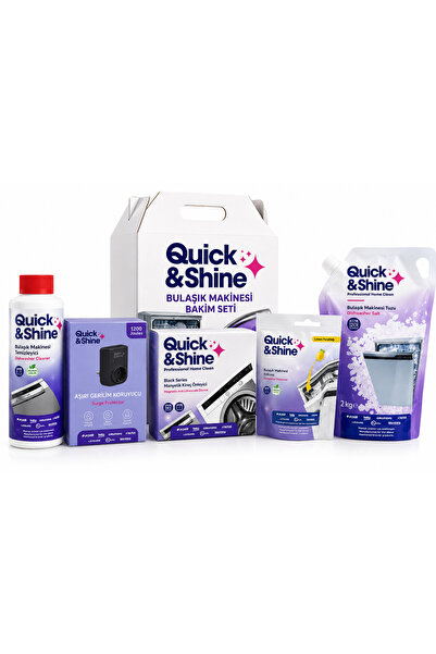 Quick&Shine Quick & Shine Bulaşık Makinesi Bakım Seti 5'li - Makine Temizleyi...