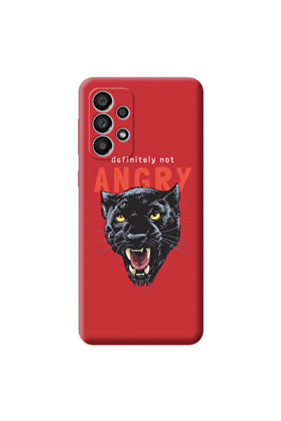 Other Samsung A33 Pointed teeth Red Colored Silicone TPU Θήκη