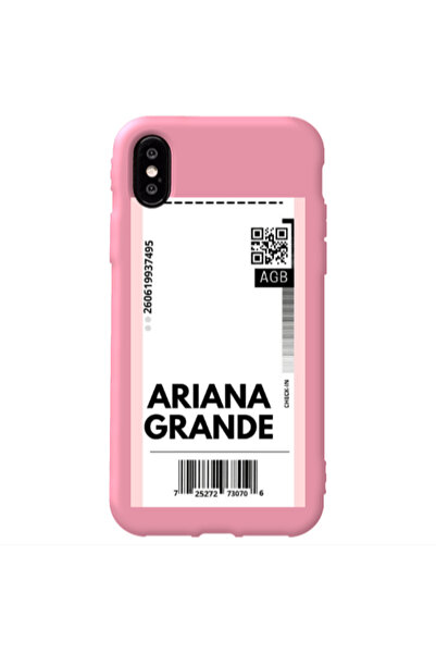 Other Apple iPhone X Ariana Grande AGB Pink Colored Silicone TPU Θήκη