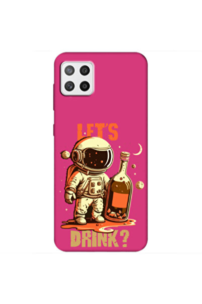 Other Samsung A22 5G Lets drink Fuchsia Colored Silicone TPU Θήκη