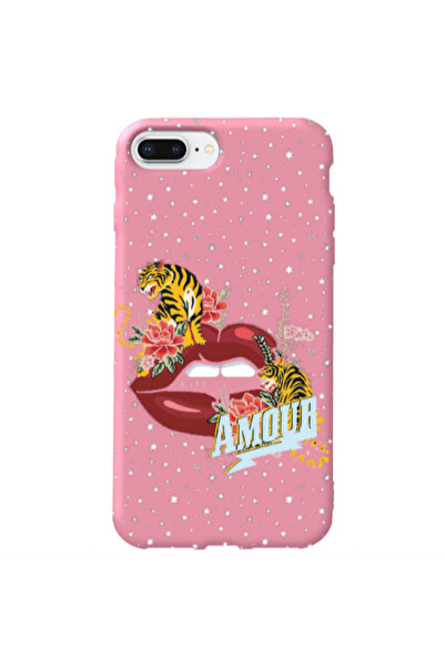 Other Apple iPhone 7 Plus Amour Pink Colored Silicone TPU Θήκη