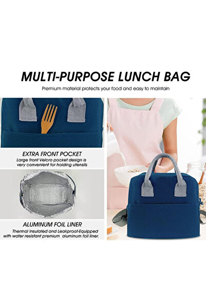 STAR BABiES -Insulated Lunch Bag with 304 Stainless Steel Bento Lunch Box – 4...