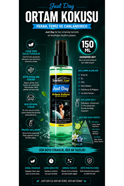 Car JustDay Ortam Kokusu 150 ml