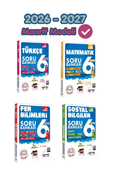 Yargı Yayınları Yargı Ders Arkadaşım 6.Sınıf Yıl Boyu Türkçe - Matematik - Fe...